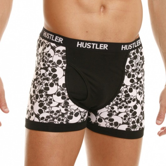 Мужские хлопковые боксеры HUSTLER с забавным принтом - Hustler Lingerie купить с доставкой