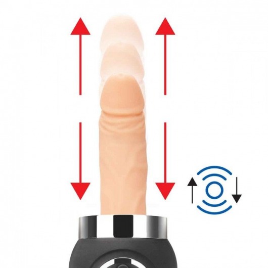 Портативная секс-машина Thrusting Compact Sex Machine c 2 насадками - Lux Fetish - купить с доставкой в Екатеринбурге