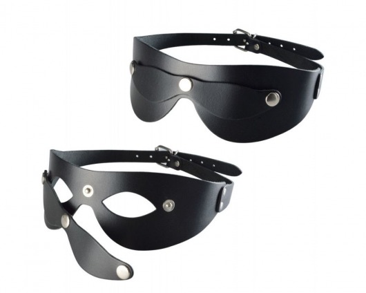 Черная кожаная маска  Новичок - Sitabella - купить с доставкой в Екатеринбурге