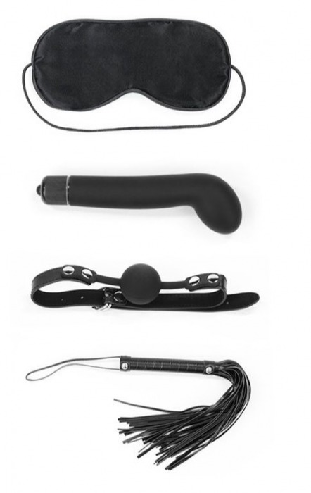 БДСМ-набор Deluxe Bondage Kit: маска, вибратор, кляп, плётка - Lovetoy - купить с доставкой в Екатеринбурге