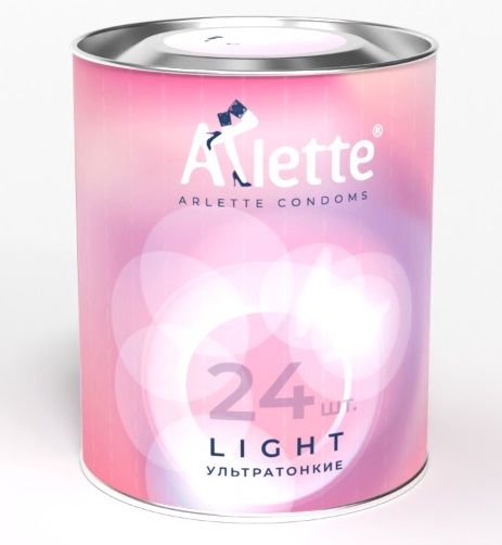 Ультратонкие презервативы Arlette Light - 24 шт. - Arlette - купить с доставкой в Екатеринбурге