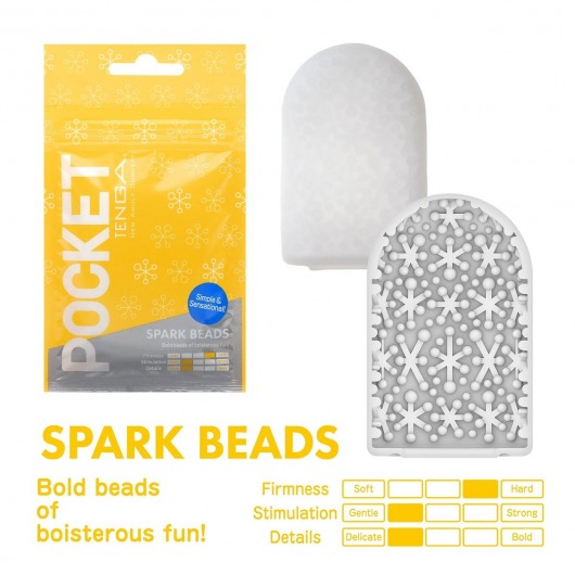 Карманный мастурбатор Spark Beads - Tenga - в Екатеринбурге купить с доставкой