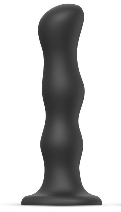 Черная насадка Strap-On-Me Dildo Geisha Balls size XL - Strap-on-me - купить с доставкой в Екатеринбурге