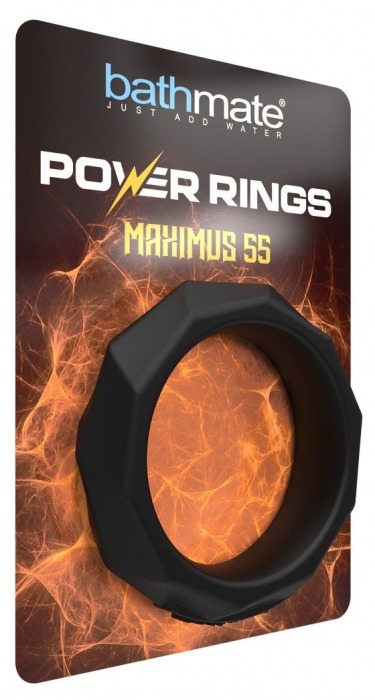 Черное эрекционное кольцо Maximus 55 - Bathmate - в Екатеринбурге купить с доставкой