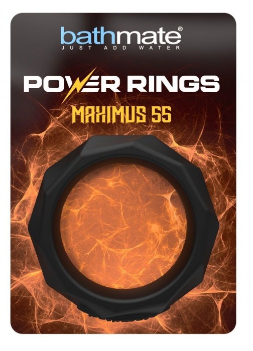 Черное эрекционное кольцо Maximus 55 - Bathmate - в Екатеринбурге купить с доставкой