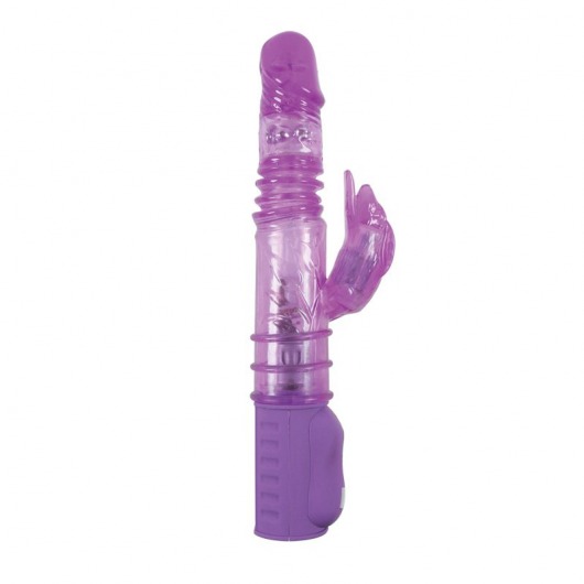 Фиолетовый вибромассажёр Thruster Vibe - 28,5 см. - NS Novelties