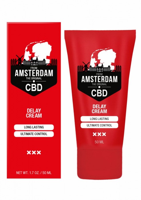 Крем-пролонгатор CBD from Amsterdam Delay Cream - 50 мл. - Shots Media BV - купить с доставкой в Екатеринбурге