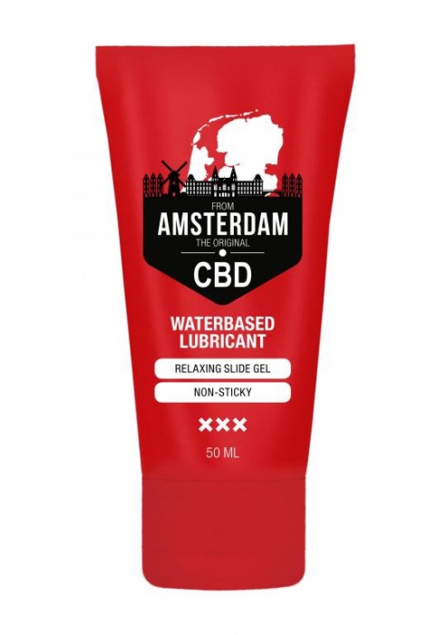 Лубрикант на водной основе CBD from Amsterdam Waterbased Lubricant - 50 мл. - Shots Media BV - купить с доставкой в Екатеринбурге