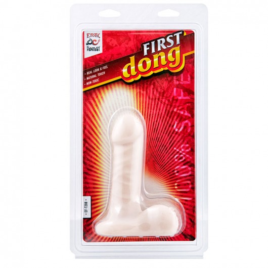 Первый фаллоимитатор First Dong - 13,5 см. - Erotic Fantasy