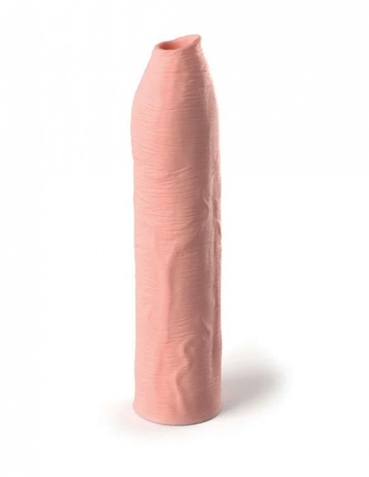 Телесная насадка-удлинитель Uncut Silicone Penis Enhancer - 17,8 см. - Pipedream - в Екатеринбурге купить с доставкой