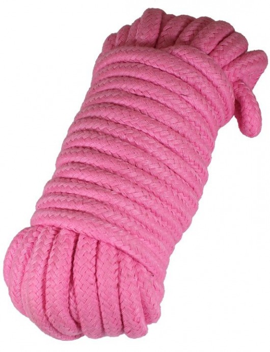 Розовая верёвка для бондажа и декоративной вязки - 10 м. - Eroticon - купить с доставкой в Екатеринбурге