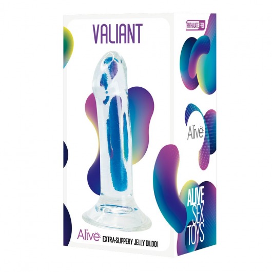 Прозрачный фаллоимитатор на присоске Valiant Jelly Dildo - 18 см. - Adrien Lastic