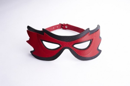 Красно-чёрная маска на глаза с разрезами - Sitabella - купить с доставкой в Екатеринбурге
