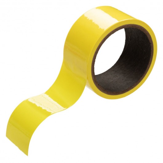 Желтый скотч для связывания Bondage Tape - 18 м. - California Exotic Novelties - купить с доставкой в Екатеринбурге