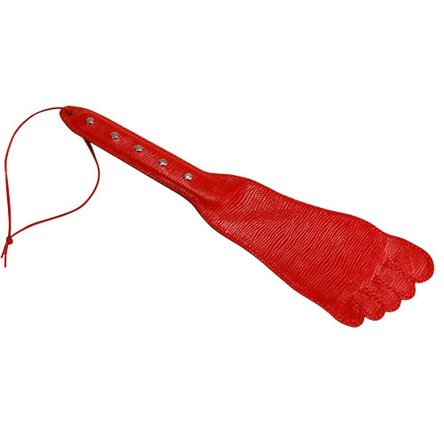 Красная хлопалка в форме ступни - 34,5 см. - Sitabella - купить с доставкой в Екатеринбурге