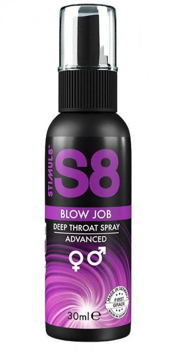 Лубрикант для орального секса S8 Deep Throat Spray - 30 мл. - Stimul8 - купить с доставкой в Екатеринбурге