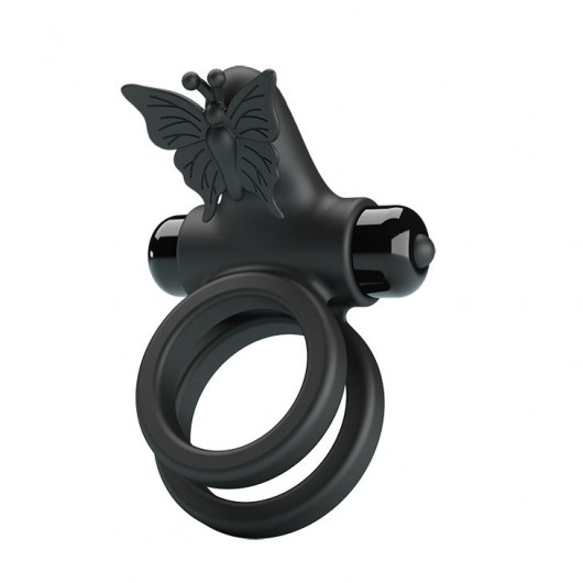 Черное эрекционное виброкольцо Passionate Ring IX - Baile - в Екатеринбурге купить с доставкой