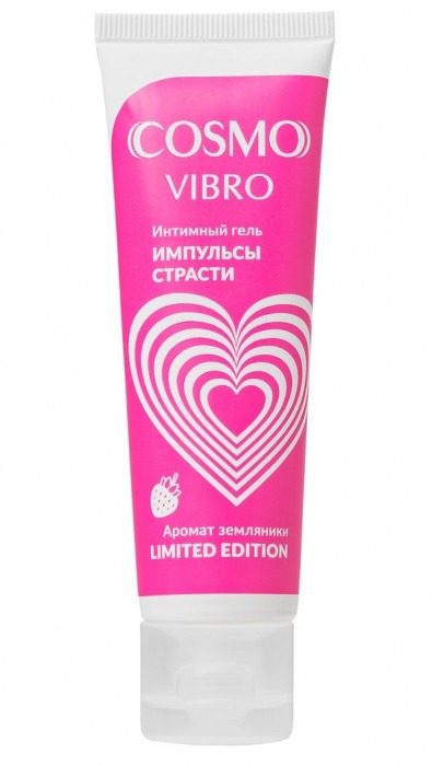 Возбуждающий гель на водно-силиконовой основе Cosmo Vibro с ароматом земляники - 50 гр. - Биоритм - купить с доставкой в Екатеринбурге