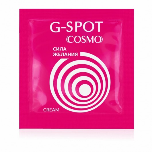 Стимулирующий интимный крем для женщин Cosmo G-spot - 2 гр. - Биоритм - купить с доставкой в Екатеринбурге