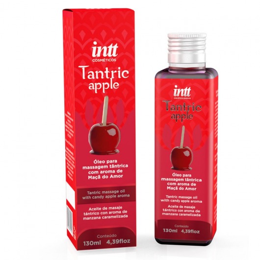 Массажное масло Tantric Apple с ароматом яблока - 130 мл. - INTT - купить с доставкой в Екатеринбурге