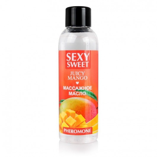 Массажное масло Sexy Sweet Juicy Mango с феромонами и ароматом манго - 75 мл. - Биоритм - купить с доставкой в Екатеринбурге