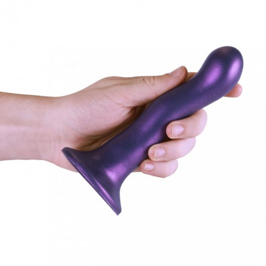 Фиолетовый фаллоимитатор Ultra Soft - 18 см. - Shots Media BV