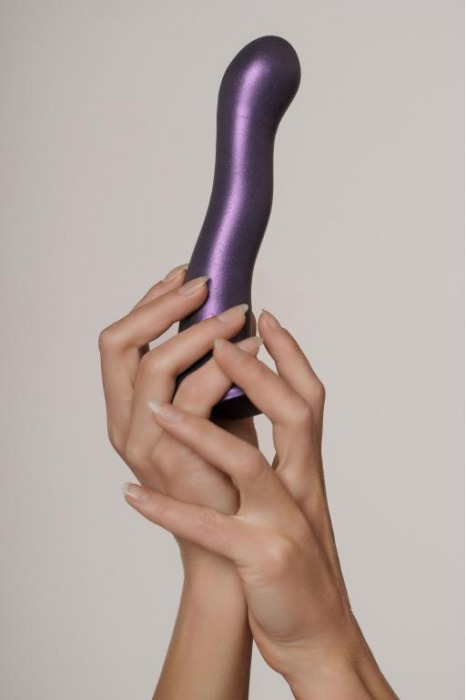 Фиолетовый фаллоимитатор Ultra Soft - 18 см. - Shots Media BV