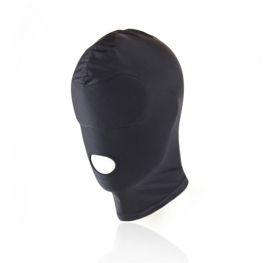 Черный текстильный шлем с прорезью для рта - Notabu - купить с доставкой в Екатеринбурге