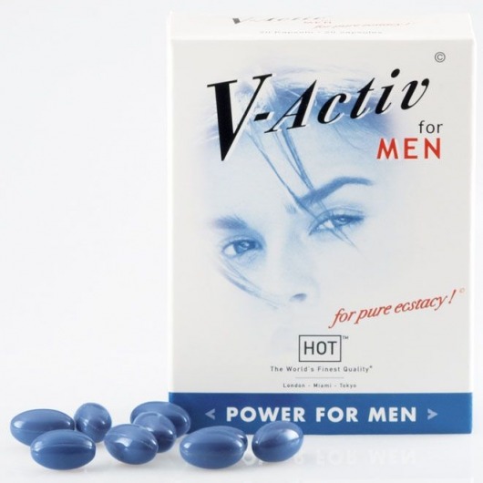 БАД для мужчин V-Active - 20 капсул (622 мг.) - HOT - купить с доставкой в Екатеринбурге