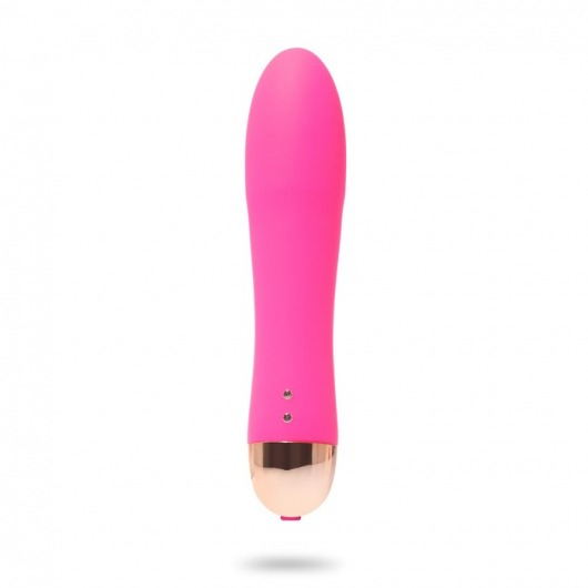 Розовый гладкий вибратор Massage Wand - 14 см. - Сима-Ленд