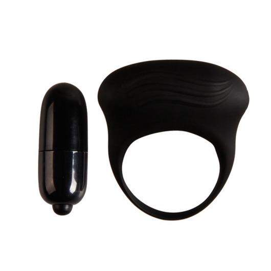 Черное вибрирующее эрекционное кольцо - Baile - в Екатеринбурге купить с доставкой
