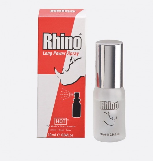 Пролонгирующий спрей для мужчин Rhino - 10 мл. - HOT - купить с доставкой в Екатеринбурге