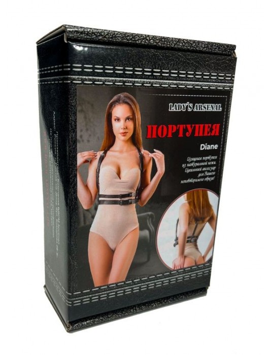 Изящная портупея из натуральной кожи Diane - БДСМ Арсенал - купить с доставкой в Екатеринбурге