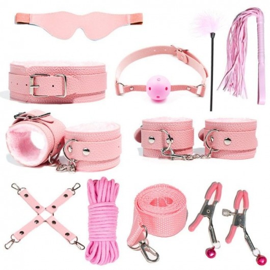 Розовый БДСМ-набор «Оки-Чпоки» из 11 предметов - Сима-Ленд - купить с доставкой в Екатеринбурге