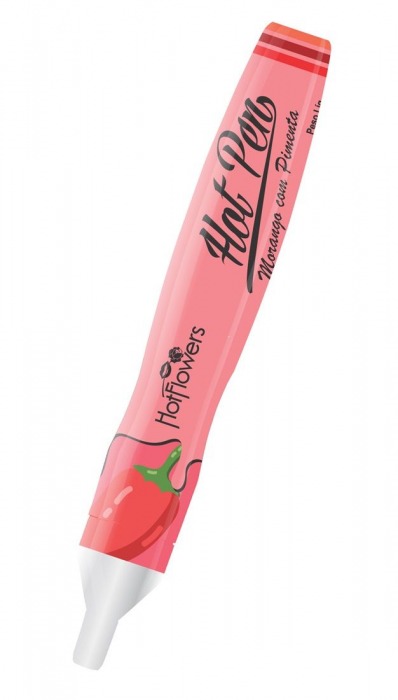 Ручка для рисования на теле Hot Pen со вкусом клубники и острого перца - HotFlowers - купить с доставкой в Екатеринбурге