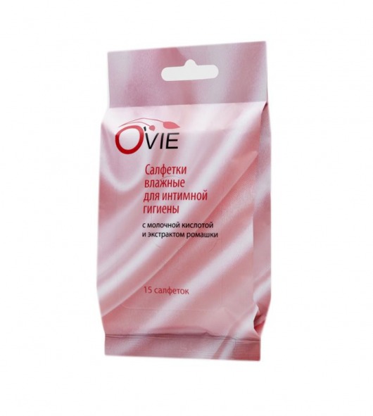 Влажные салфетки с молочной кислотой Ovie для интимной гигиены - 15 шт. - O`VIE - купить с доставкой в Екатеринбурге
