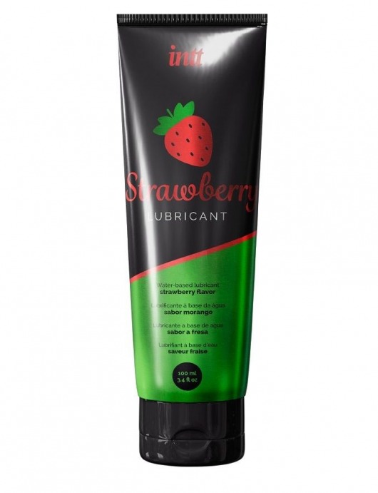 Смазка на водной основе с ароматом клубники Strawberry Lubricant - 100 мл. - INTT - купить с доставкой в Екатеринбурге