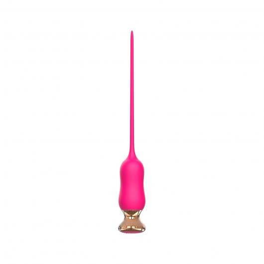 Розовый тонкий стимулятор Nipple Vibrator - 23 см. - I-MOON - купить с доставкой в Екатеринбурге
