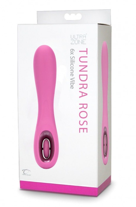 Розовый перезаряжаемый вибромассажер Tundra Rose 6x - 17,8 см. - Topco Sales