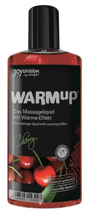 Разогревающее масло WARMup Cherry - 150 мл. - Joy Division - купить с доставкой в Екатеринбурге