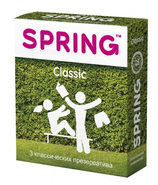 Классические презервативы SPRING CLASSIC - 3 шт. - SPRING - купить с доставкой в Екатеринбурге