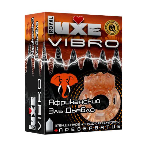 Эрекционное виброкольцо Luxe VIBRO  Африканский Эль Дьябло - Luxe - в Екатеринбурге купить с доставкой