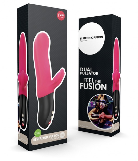Красный пульсатор Bi Stronic Fusion - 21,7 см. - Fun Factory