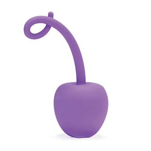 Фиолетовый анальный стимулятор SILICONE MY SECRET CHERRY - 11 см. - Toyz4lovers