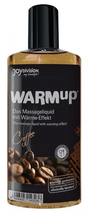 Разогревающее масло WARMup Coffee - 150 мл. - Joy Division - купить с доставкой в Екатеринбурге