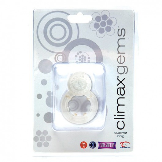 Эрекционное кольцо с вибрацией Climax Gems Quartz Ring - Topco Sales - в Екатеринбурге купить с доставкой