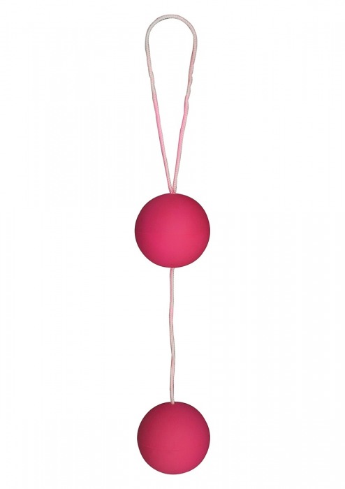 Веселые розовые вагинальные шарики Funky love balls - Toy Joy