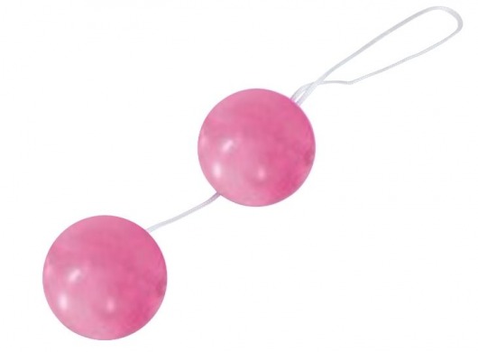Розовые глянцевые вагинальные шарики - Baile