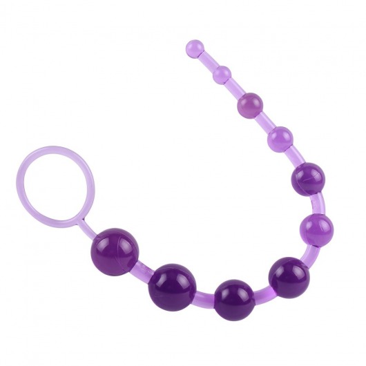 Фиолетовая анальная цепочка Sassy Anal Beads - 26,7 см. - Chisa