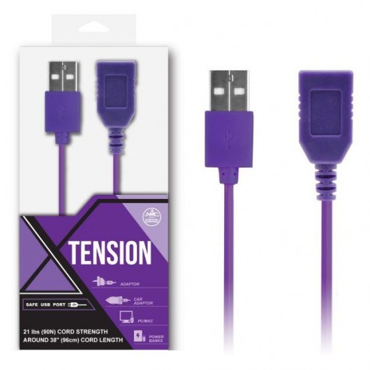 Фиолетовый удлинитель USB-провода - 100 см. - NMC - купить с доставкой в Екатеринбурге